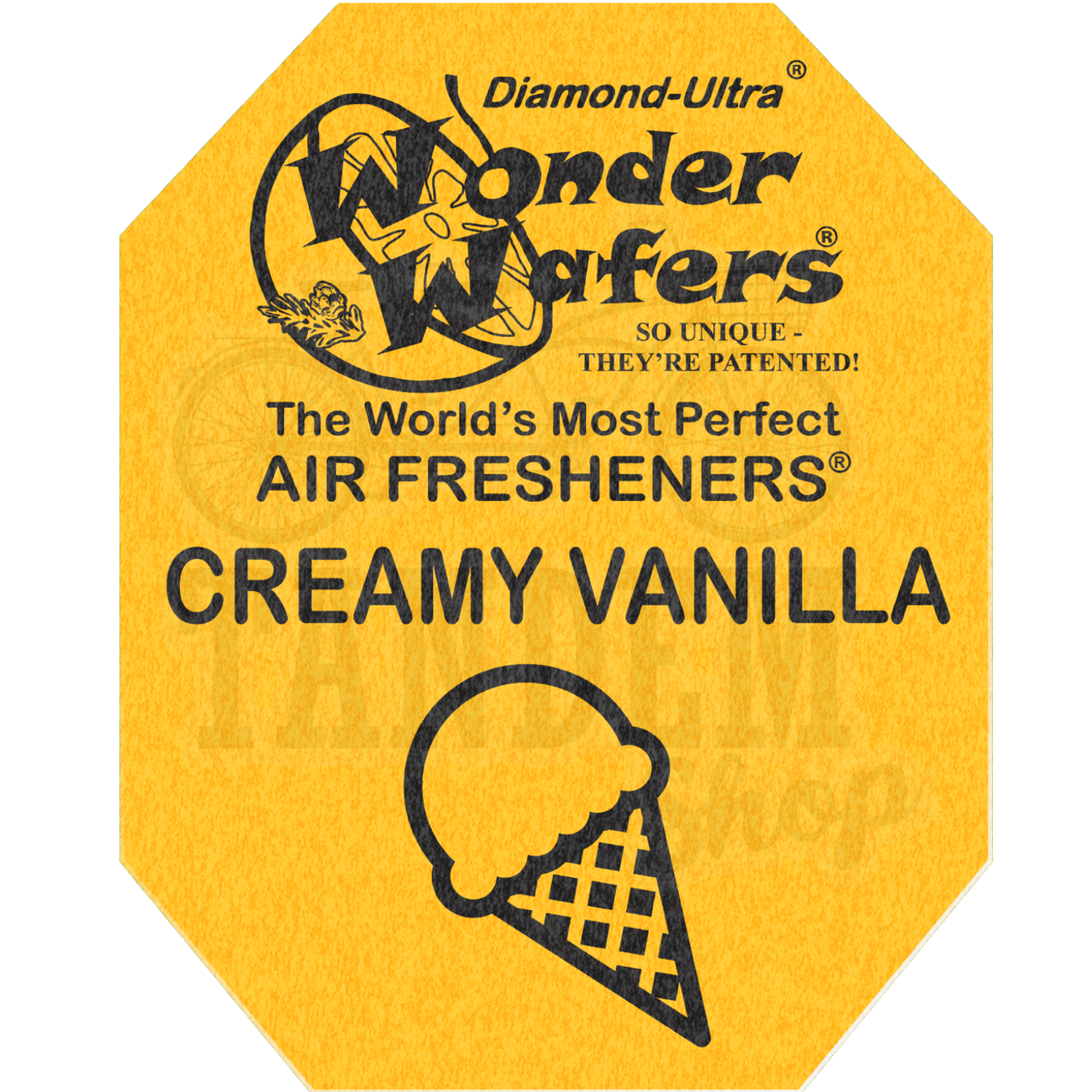 Ароматизатор у пластинці Wonder Wafers Creamy Vanilla 65x50 мм