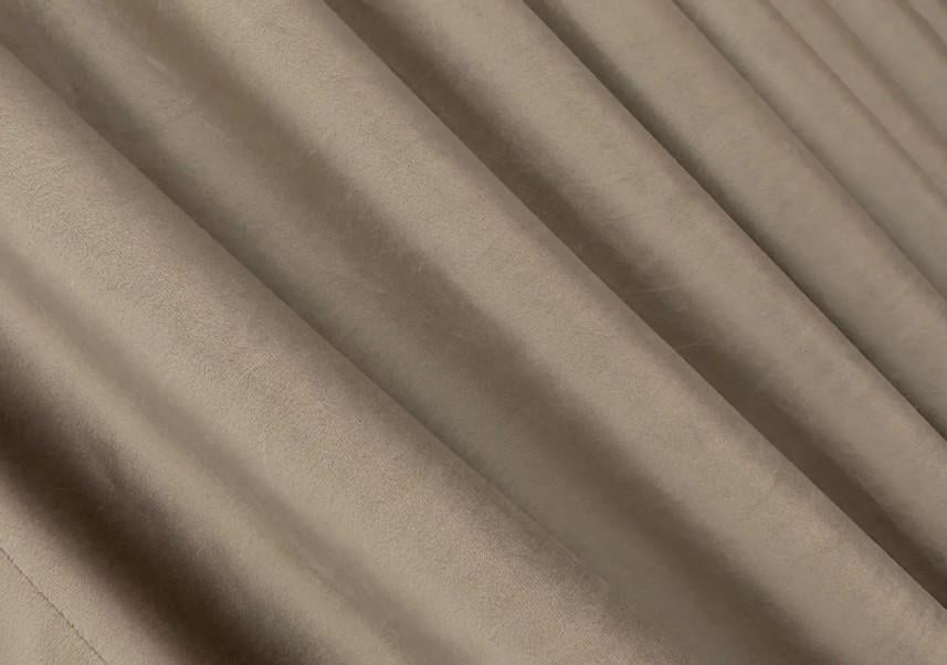 Ткань для штор бархат Темно-бежевый (1554ш)