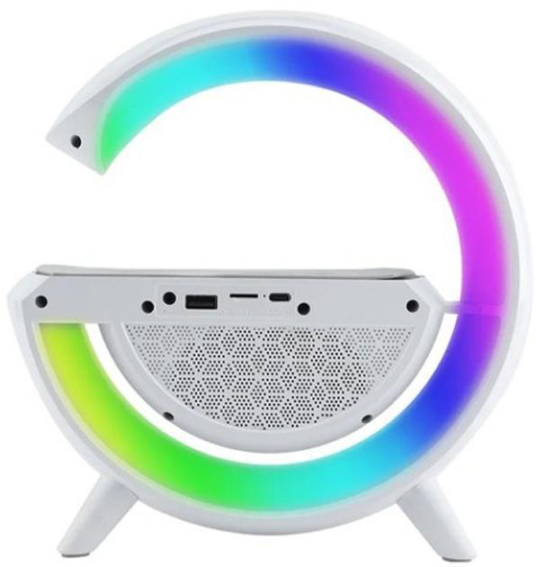 Будильник с динамиком ART 2663 Bluetooth RGB Белый (22871794) - фото 4