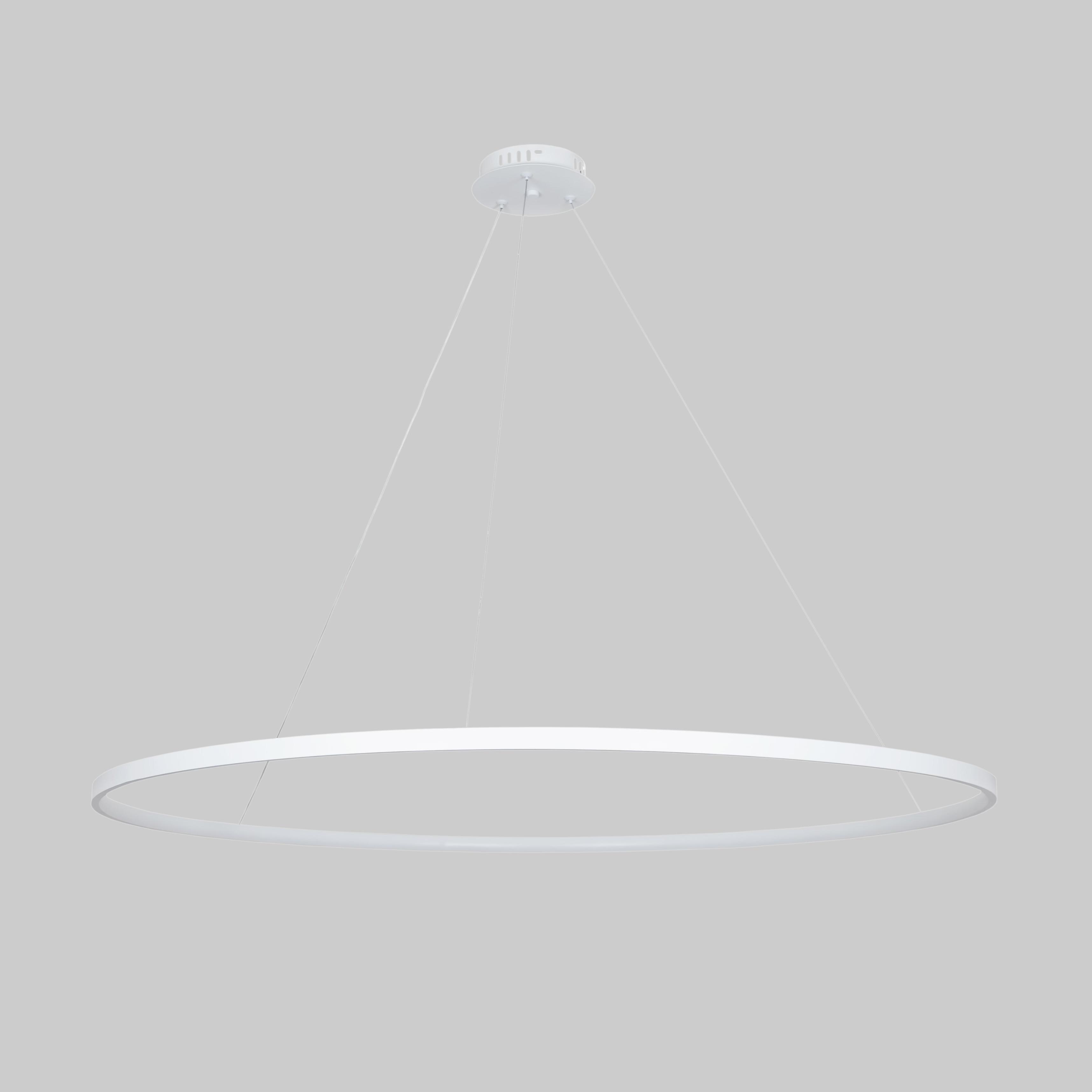Люстра подвесная кольцевая Circle светодиодная 100 см Белый (52-9832-1)