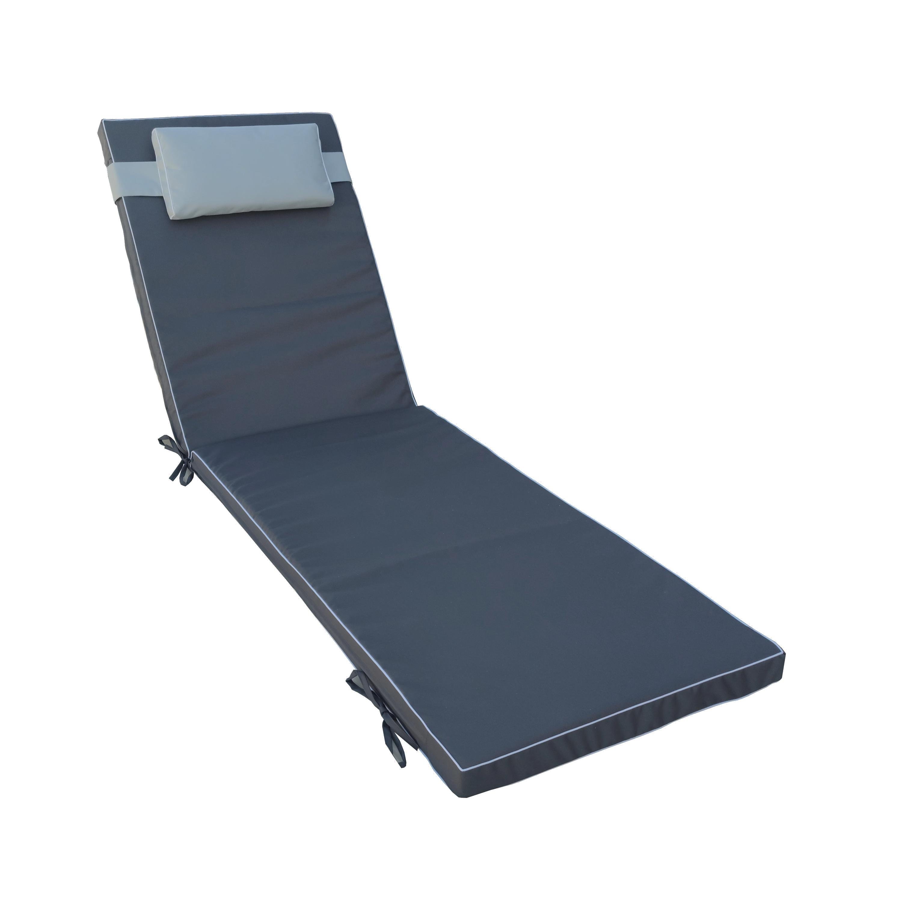 Матрац для шезлонга eGarden BAHIA оксфорд асфальт/св. серый 195x58x6 см (5275) Матрац для шезлонга eGarden BAHIA оксфорд асфальт/св. серый 195x58x6 см (5275)