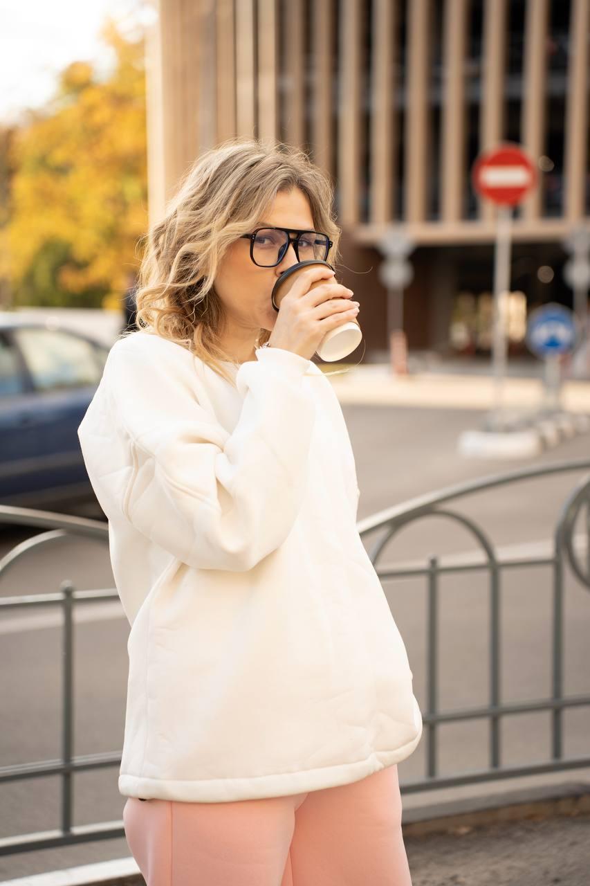 Костюм хлопковый на флисе Юля/Палаццо