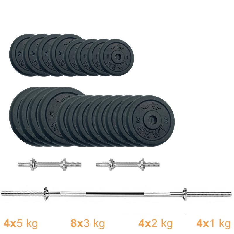 Набір штанг з гантелями Newt Gym Set-H Home 67 кг (NE-M-H-SET-67) - фото 2