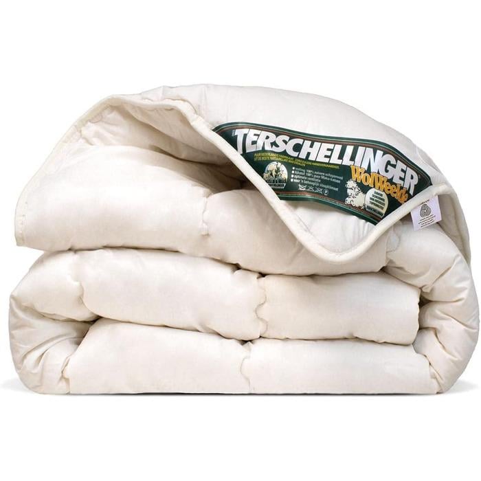 Одеяло зимнее Terschellinger 100% овечья шерсть IWS Woolmark 140x220 см Бежевый