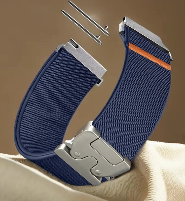 Ремінець нейлоновий Profi 22 мм Blue (20149)