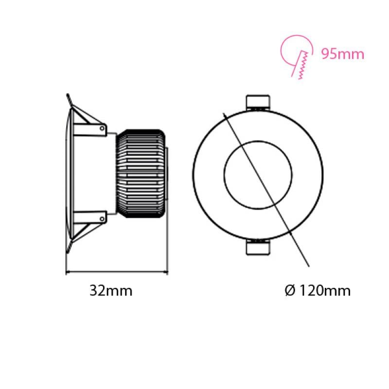 Світильник точковий світлодіодний Horoz Electric Alexa-12 12 W 4200K - фото 3