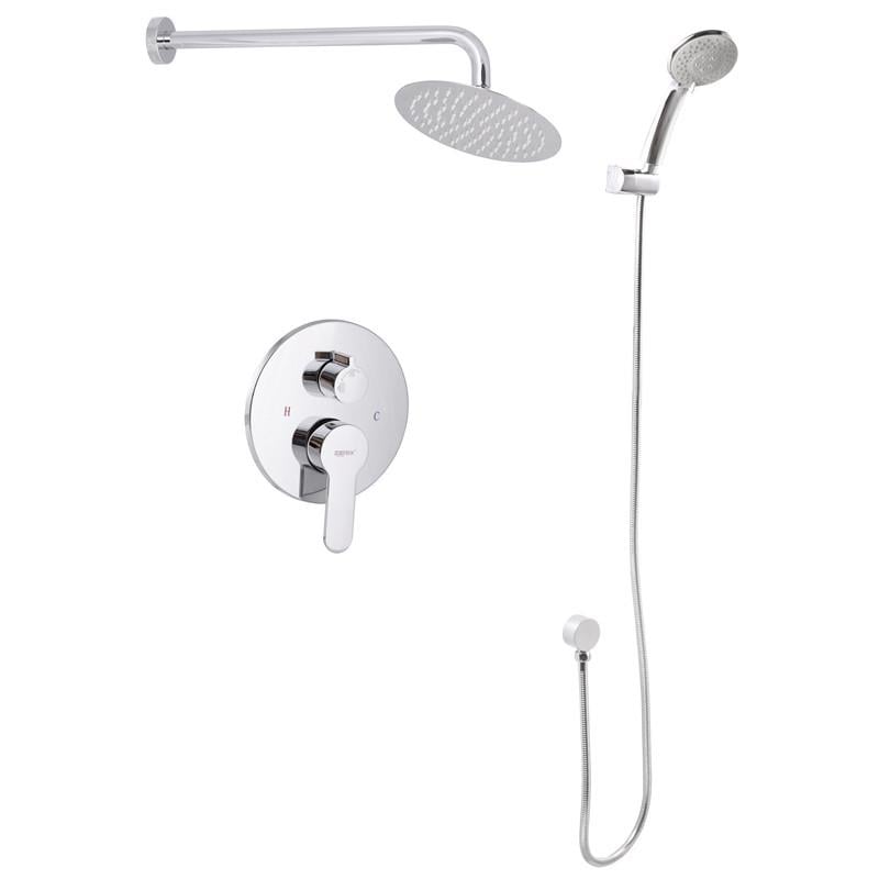 Вбудована душова система Zerix LR2403-2 зі змішувачем і тропічним душем (LL1210)