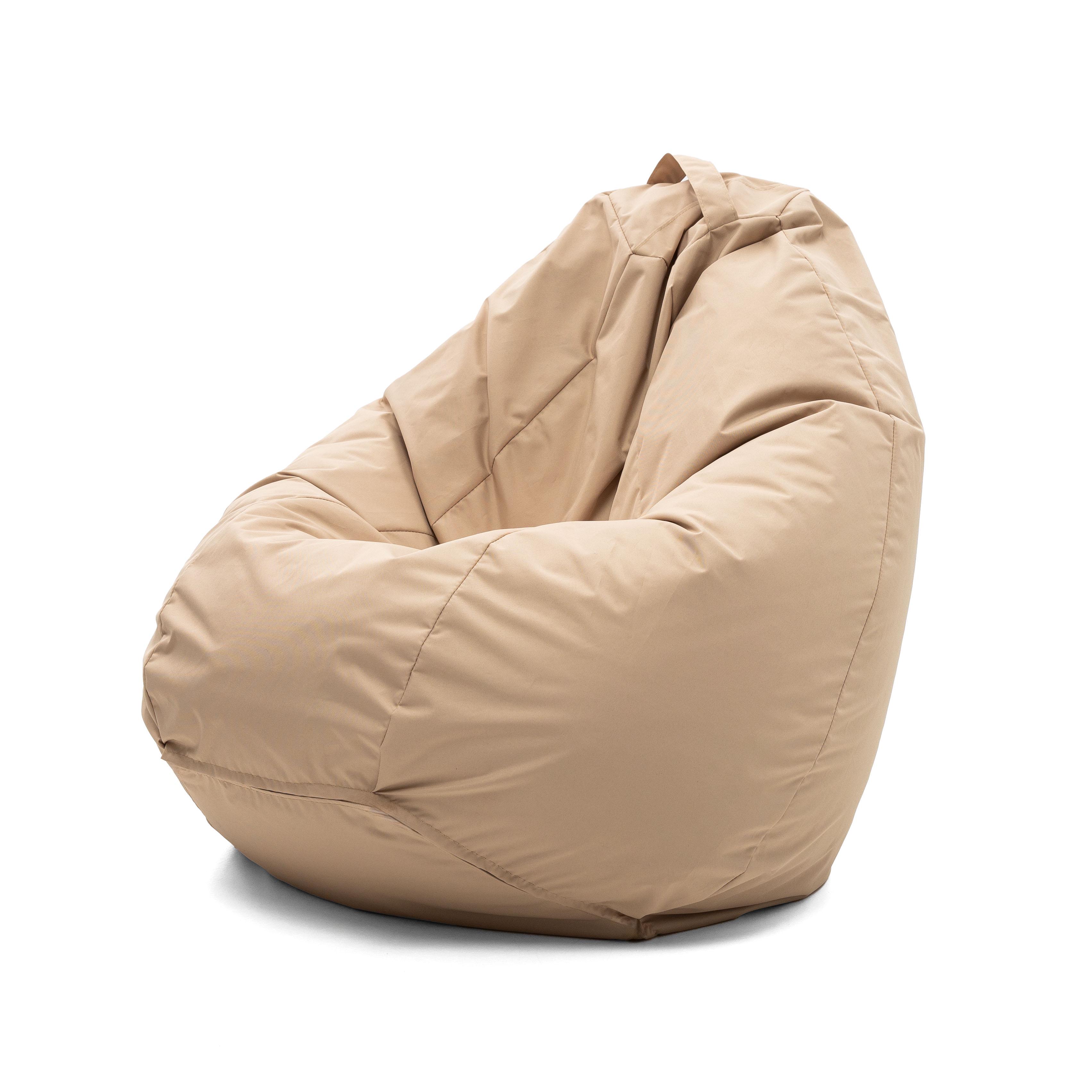 Кресло-мешок SanchoBAG Груша Оксфорд L 130x90 см Бежевый (kmg1001-1-L-15-1)