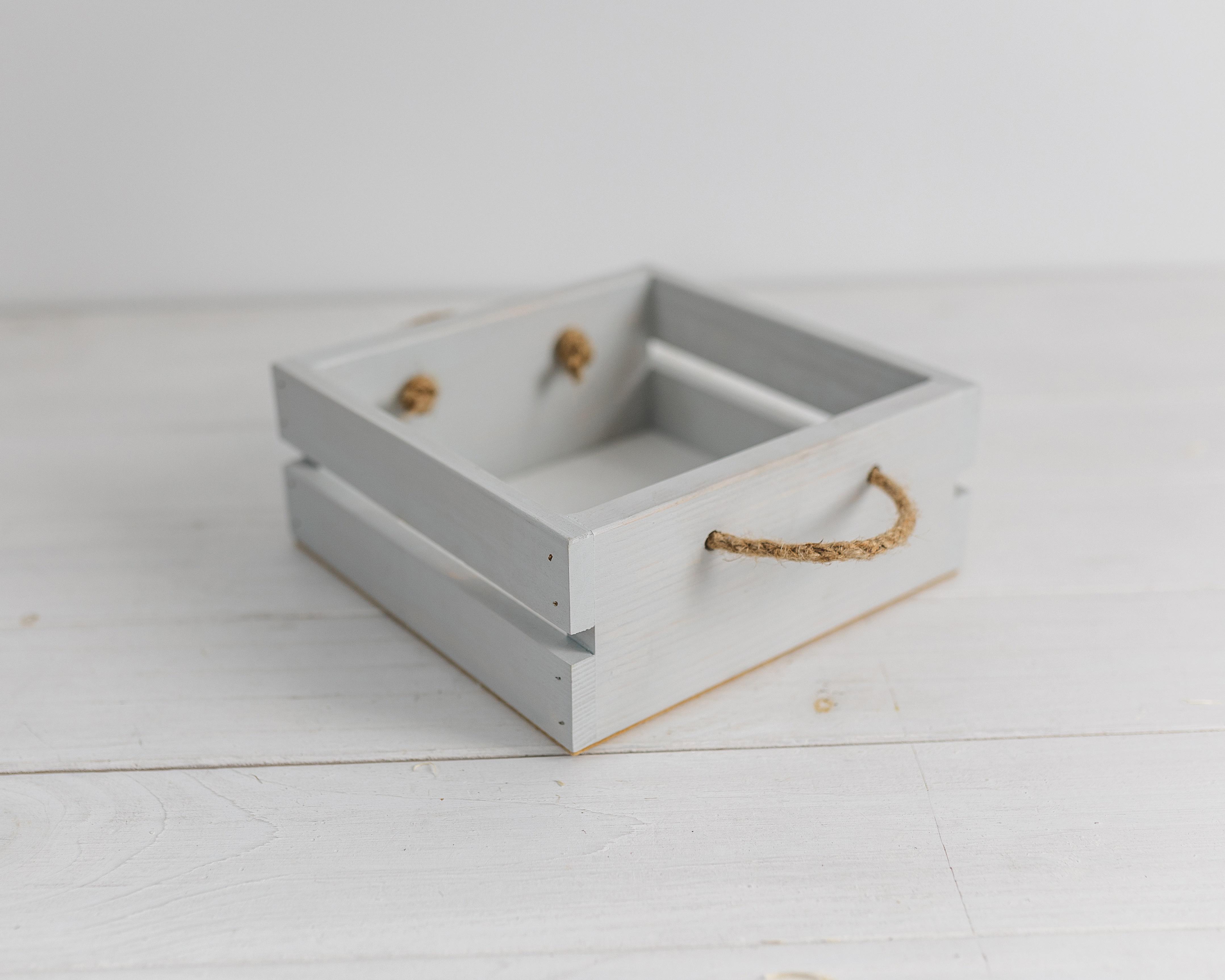 Ящик дерев’яний декоративний Прованс Сірий (0002061) - фото 1 Ящик дерев’яний декоративний Прованс Сірий (0002061) - фото 1