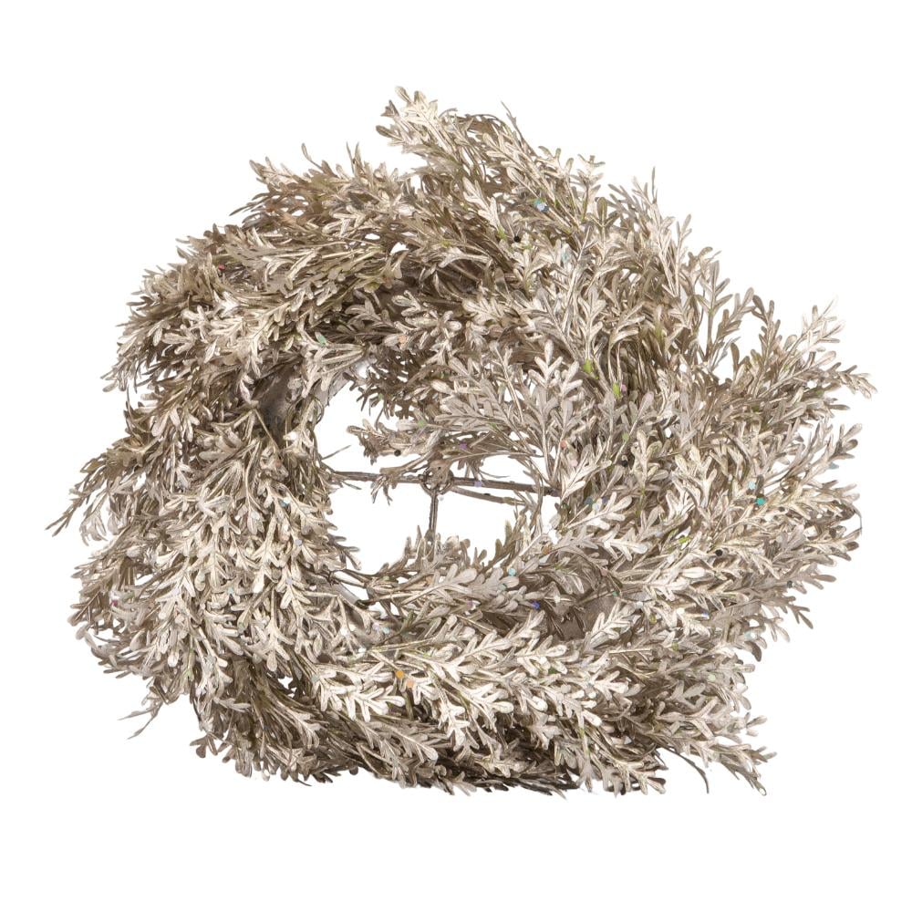 Венок рождественский Elisey Первый заморозок Шампань (ND-211-V-2)