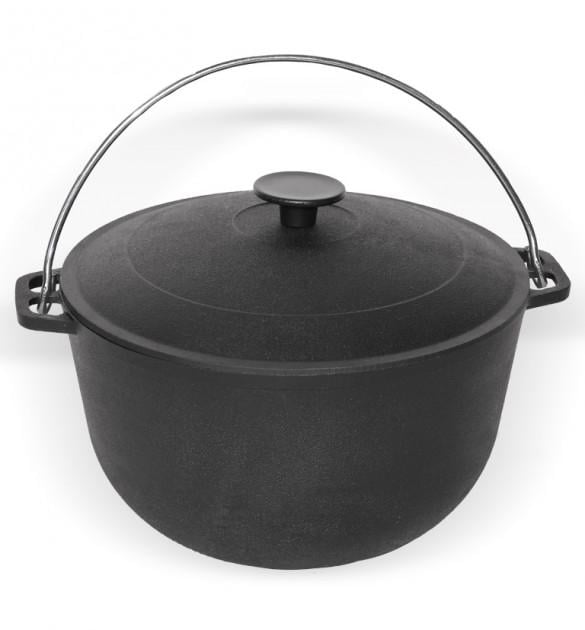 Казан туристичний Біол чавунний з дужкою і кришкою 8 л Чорний (0708) - фото 2 Казан туристичний Біол чавунний з дужкою і кришкою 8 л Чорний (0708) - фото 2