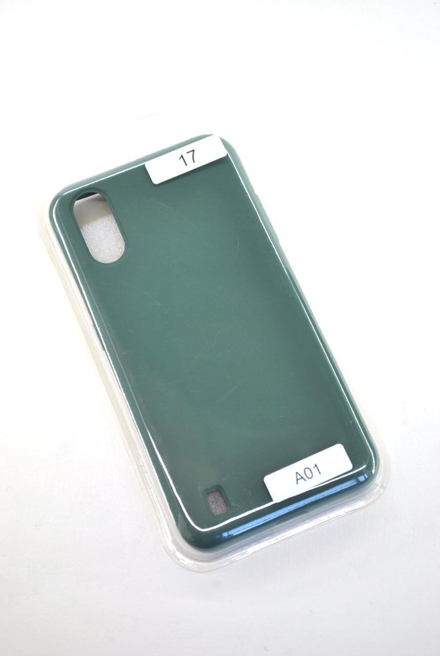 Чехол для телефона Samsung A01/A015 Silicone FULL №17 Green (4you)