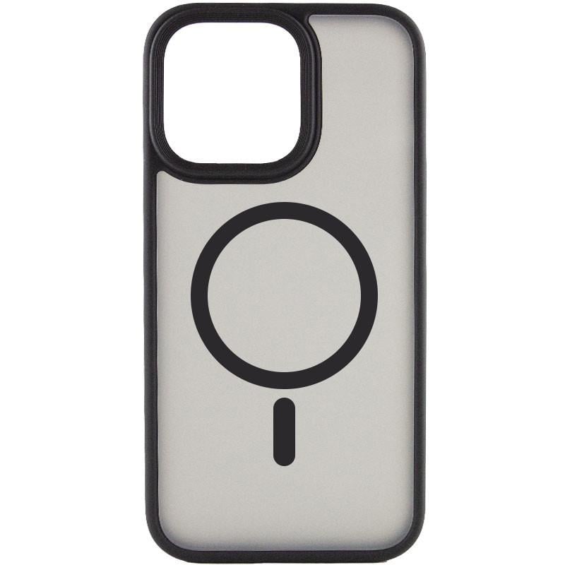 Протиударний Чохол Epik для Apple iPhone 15 Pro Max (6.7") Metal Buttons with MagSafe TPU+PC Чорний - фото 1