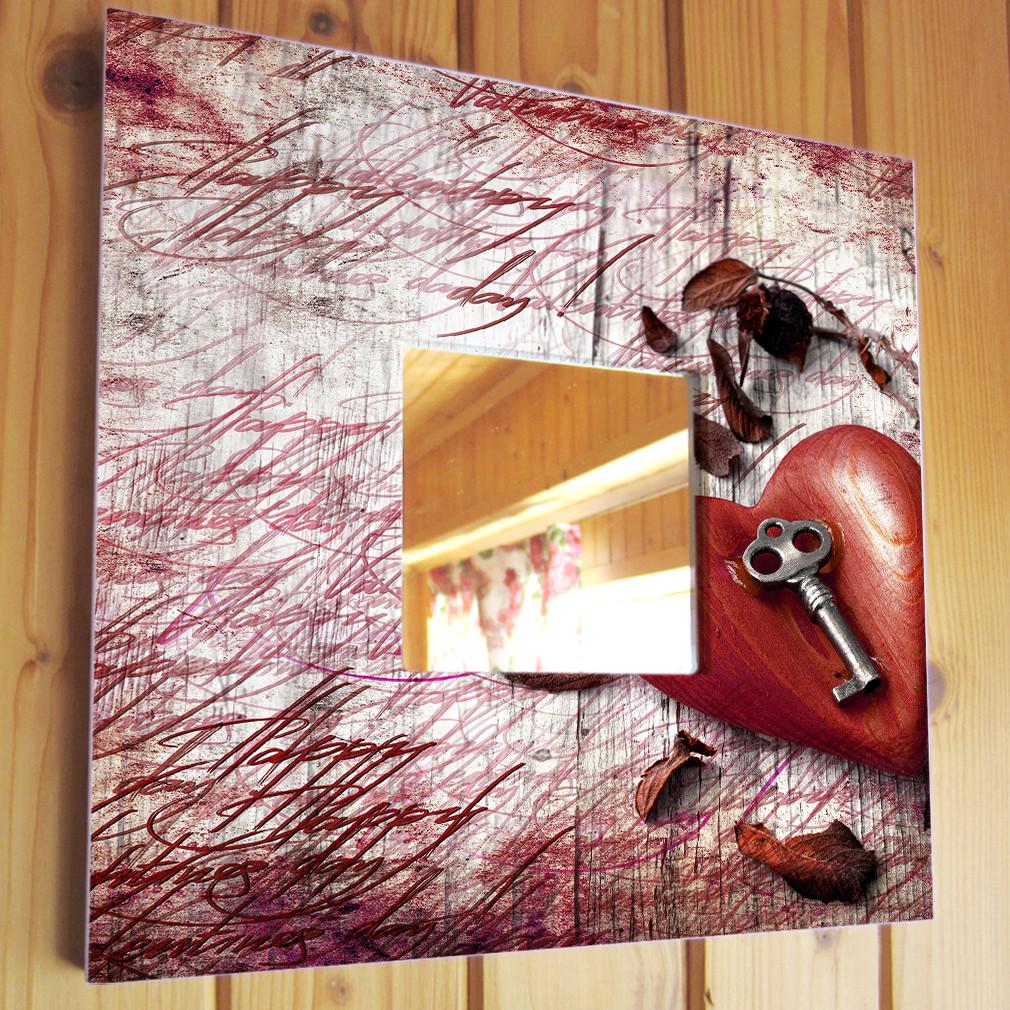 Зеркало декоративное Ключ от сердца 260х260 мм (M03504) Зеркало декоративное Ключ от сердца 260х260 мм (M03504)