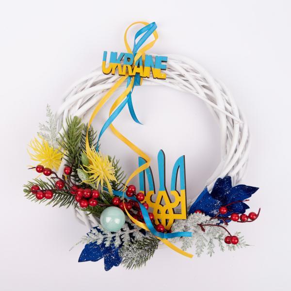 Венок Novogod’Ko Красная калина 25 см (904875)