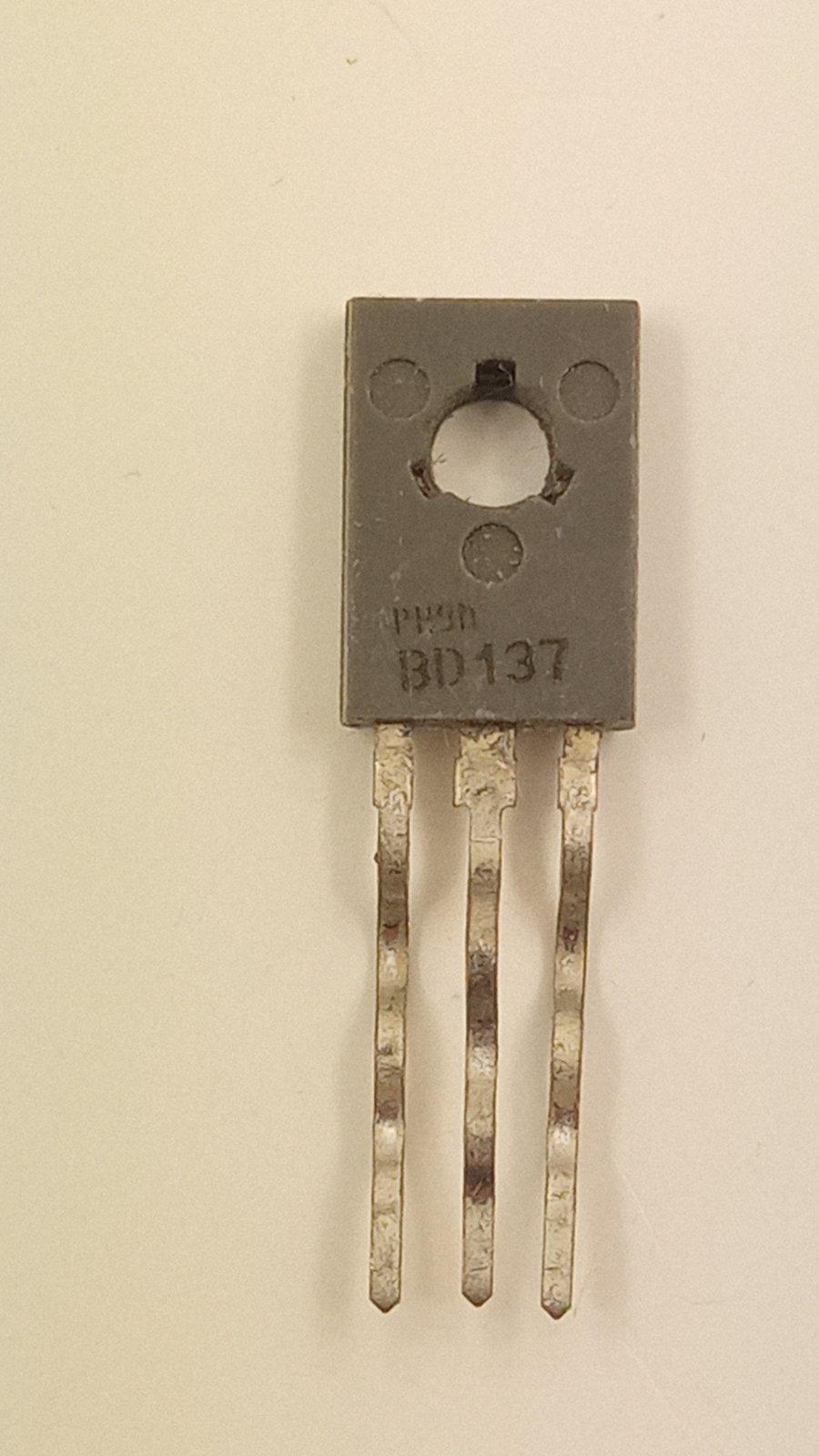 Транзистор BD137 npn 60V 1,5A 12,5W >50MHz (04434)
