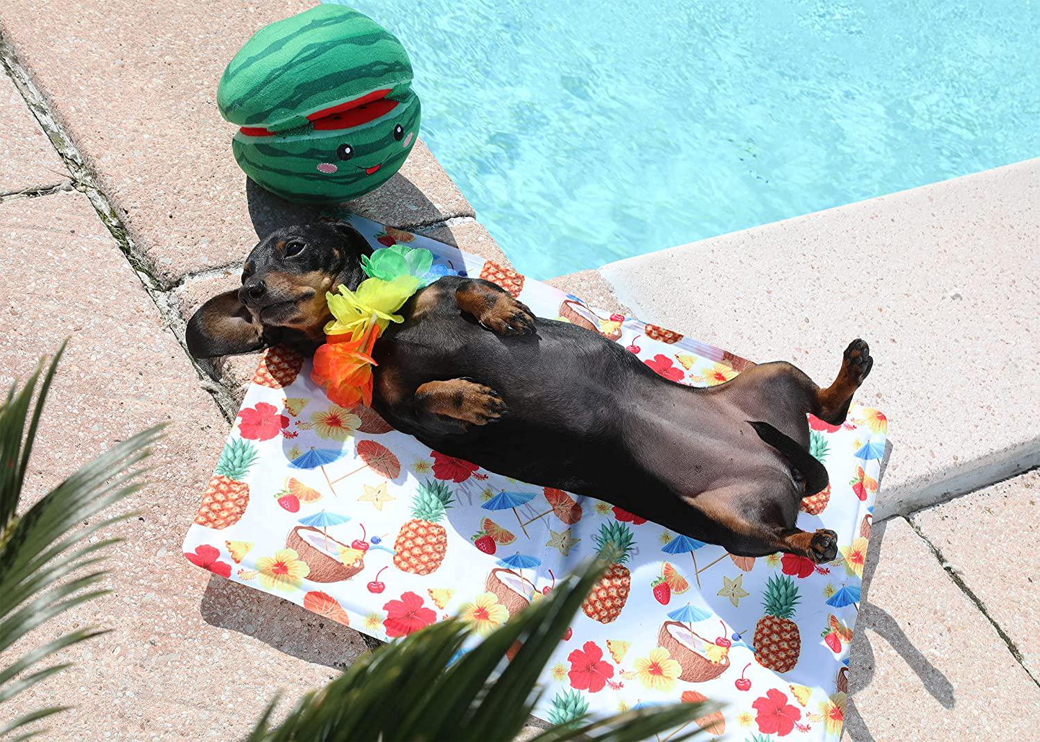 Охлаждающий коврик для собак Croci Fresh Cocktail 65х50 см - фото 2 Охлаждающий коврик для собак Croci Fresh Cocktail 65х50 см - фото 2