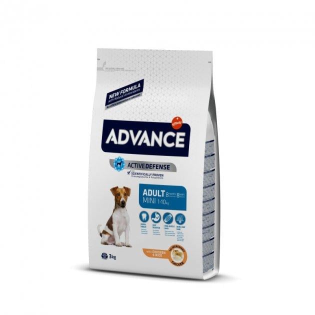 Корм сухий для дорослих собак малих порід Advance Dog Mini Chicken&Rice з м'ясом курки 3 кг (502319/8410650150185)