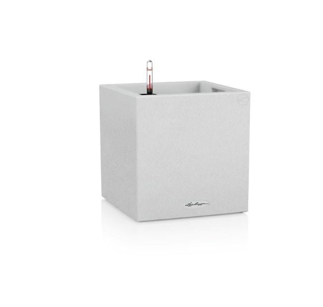 Вазон Lechuzа Canto 40 low 29 л Кварцевый белый (13727 Line)