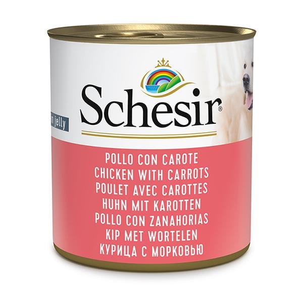 Корм влажный для собак Schesir Chicken With Carrots 285 г