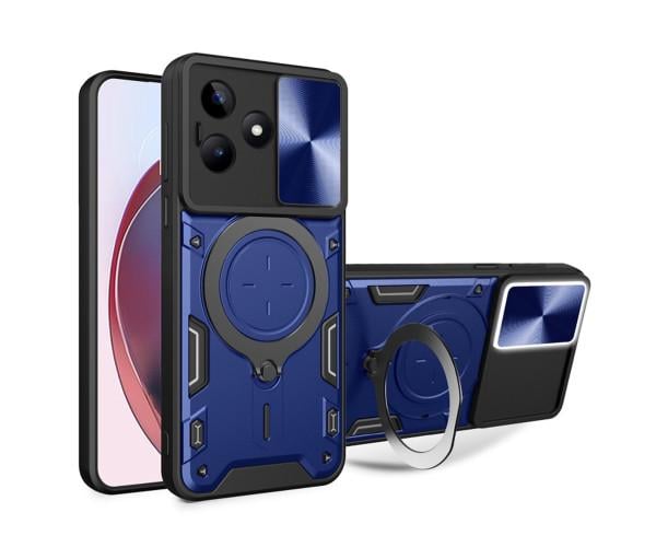 Чехол накладка Omeve Magnetic Ring для Realme C53 Синий Чехол накладка Omeve Magnetic Ring для Realme C53 Синий