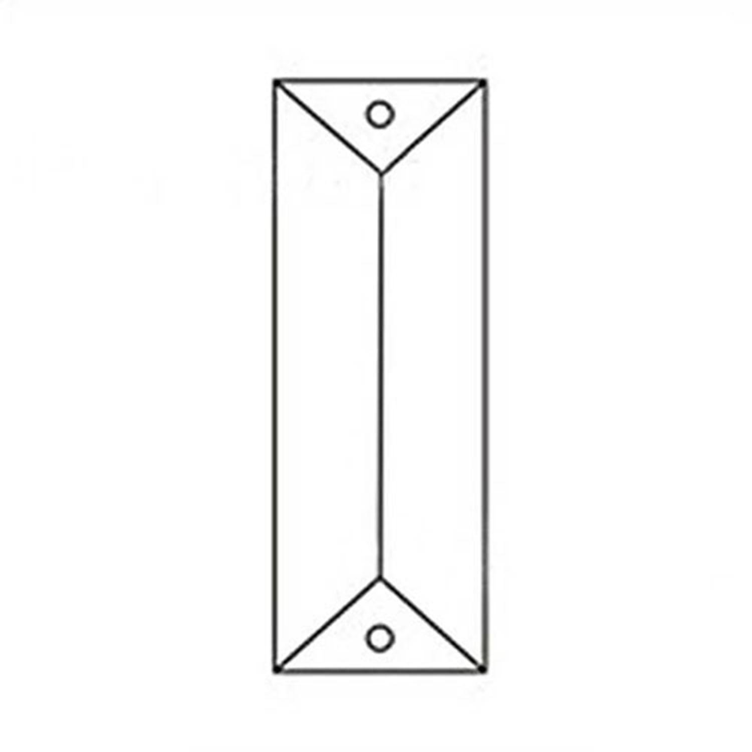 Призма 22х120 мм AAA с двумя отверстиями - фото 3