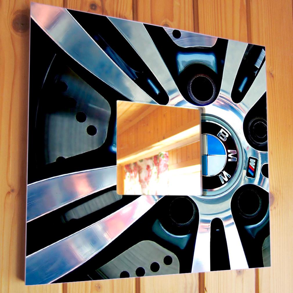 Зеркало декоративное BMW 260х260 мм (M03857)