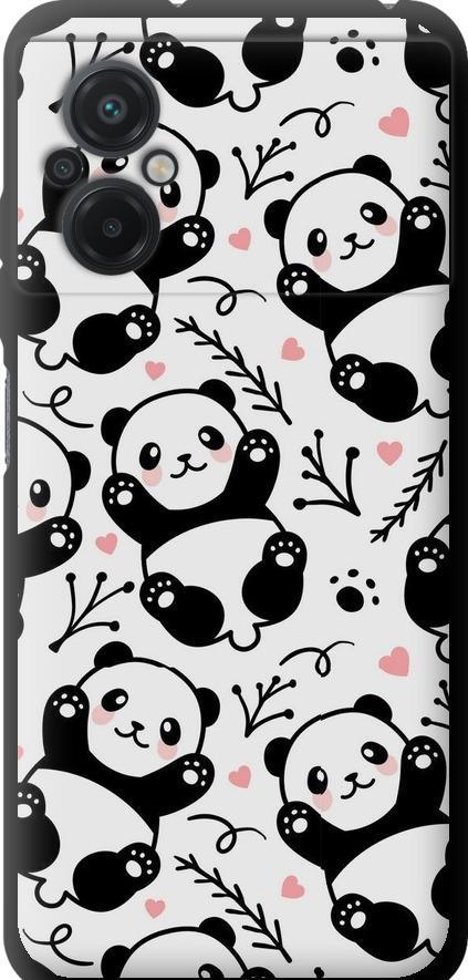Чехол на Xiaomi Poco M5 Панды (4318b-2767-42517)