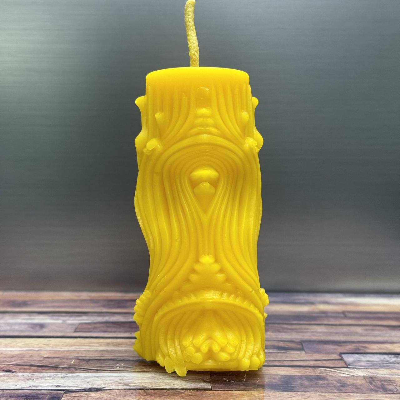 Свічка воскова колона з шипами 10 см (2513868447)