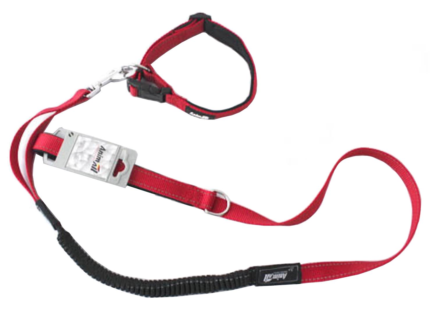 Поводок-ошейник AnimAll HL-LH 148 Red 15x1200 мм Красный (2000981142360)