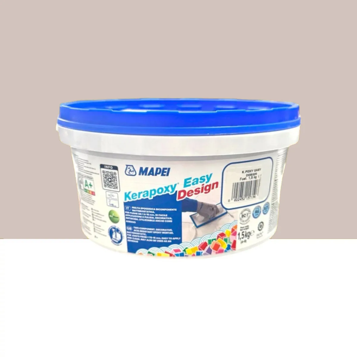 Фуга эпоксидная для швов Mapei KERAPOXY EASY DESIGN 1,5 кг №123 Античный белый