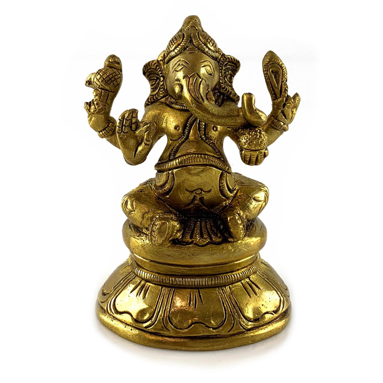 Статуетка Ганеша бронзовий 8,5х8х5,2 см (34914) Статуетка Ганеша бронзовий 8,5х8х5,2 см (34914)