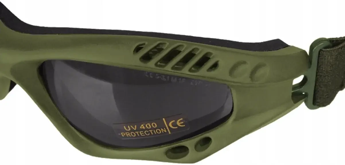 Очки защитные десантные затемненные Mil-Tec Commando Brille Air Pro Olive Smoke (15615301) - фото 4 Очки защитные десантные затемненные Mil-Tec Commando Brille Air Pro Olive Smoke (15615301) - фото 4