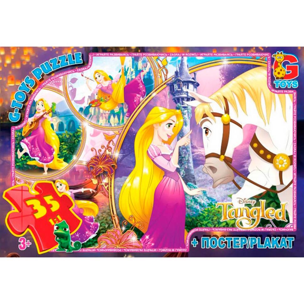 Пазлы детские картонные G-Toys Рапунцель 35 эл. (IP-177-P-706)
