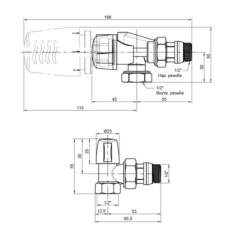 Термокомплект Icma 1/2" з антипротіканням №KIT_1100+878-940+805-940 - фото 2