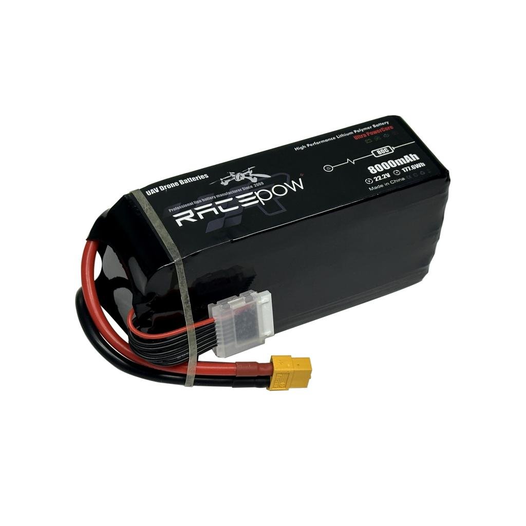 Акумулятор для дрона RacePow Lipo 6s 8000mAh 80C XT60 (8000mAh-6s-80C) - фото 3 Акумулятор для дрона RacePow Lipo 6s 8000mAh 80C XT60 (8000mAh-6s-80C) - фото 3