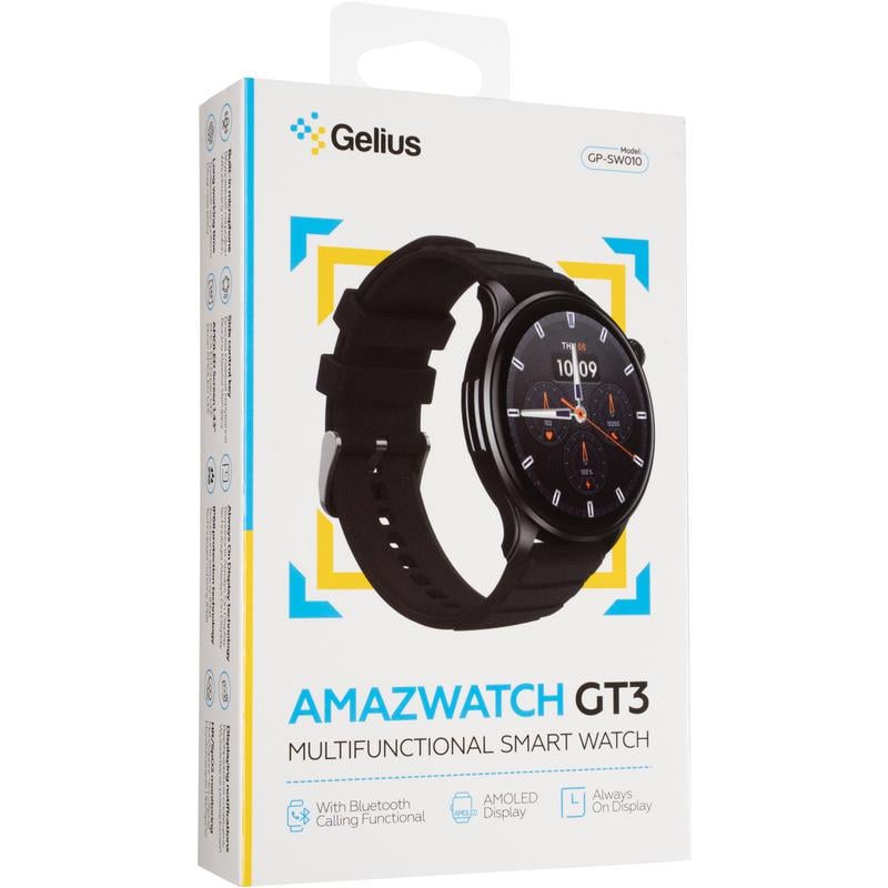 Смарт-годинник Gelius Amazwatch GT3 GP-SW010 Black (Incredible series) - фото 9 Смарт-годинник Gelius Amazwatch GT3 GP-SW010 Black (Incredible series) - фото 9