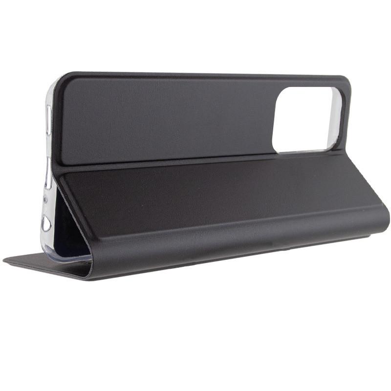 Протиударний шкіряний чохол книжка GETMAN Elegant (PU) для Xiaomi Redmi 13C / Poco C65 Чорний - фото 5 Протиударний шкіряний чохол книжка GETMAN Elegant (PU) для Xiaomi Redmi 13C / Poco C65 Чорний - фото 5