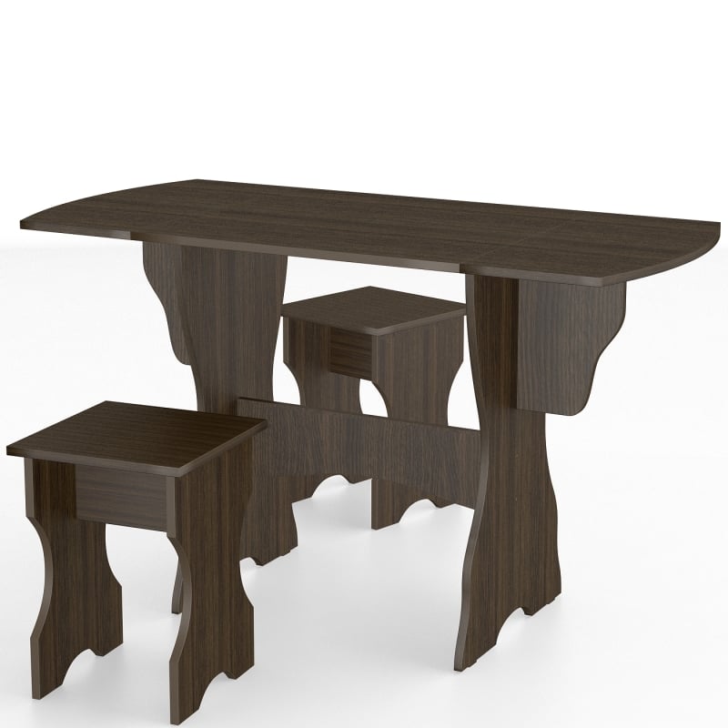 Стол кухонный Тіса-меблі Десна 750x600x1200 мм Венге (61b0905f0e30fd3b0f7152b2)