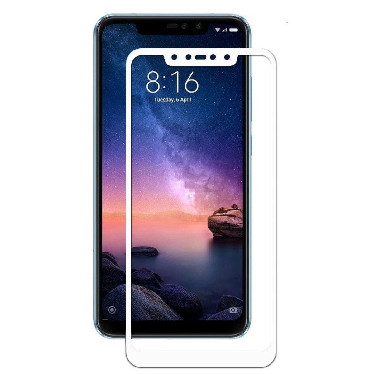 Защитное стекло Glass Full Glue для Xiaomi Redmi Note 6 Pro White (179)