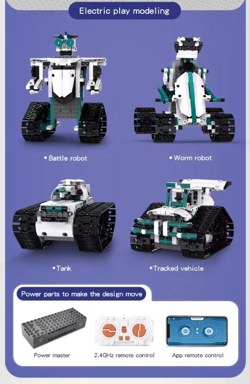 Конструктор STEM DIY Робот на радіокеруванні 557 деталей (17606568) - фото 11