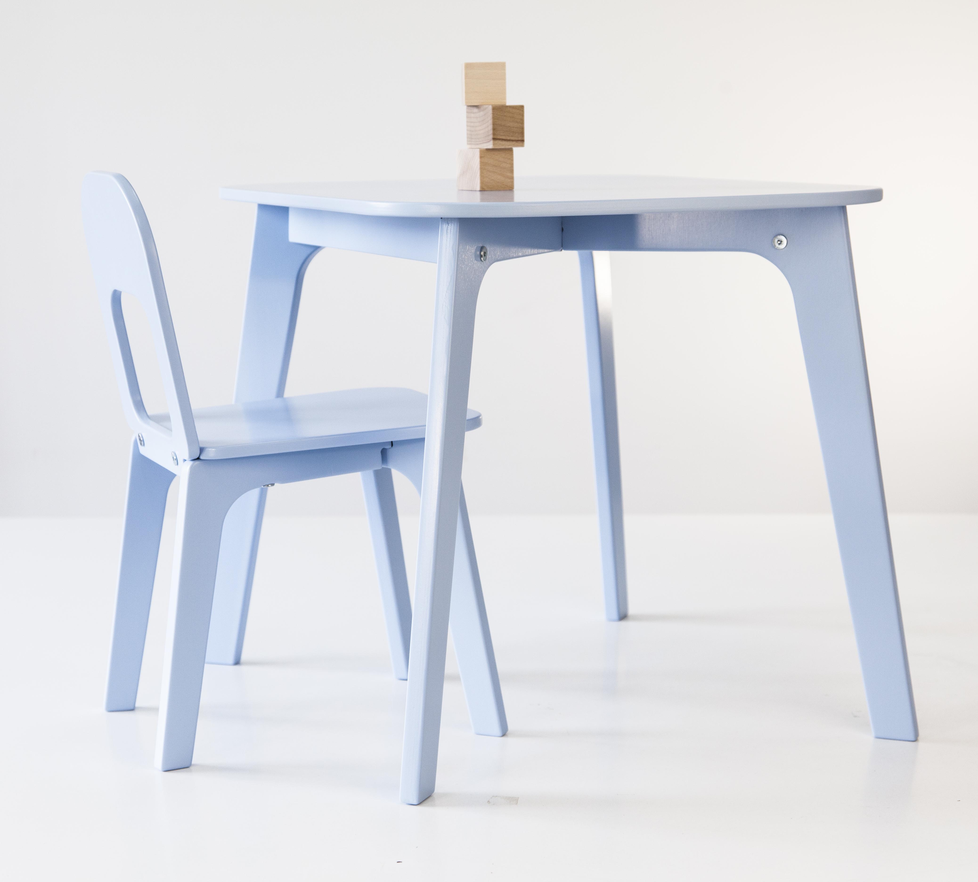 Детский столик и стульчик Tatoy для детей 4-7 лет Голубой