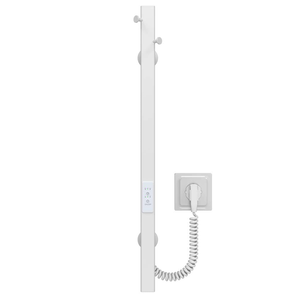 Полотенцесушитель электрический Deffi Holly WD04 нержавеющая сталь 30x600 мм Белый (C.MB.60.30.EWU4 )