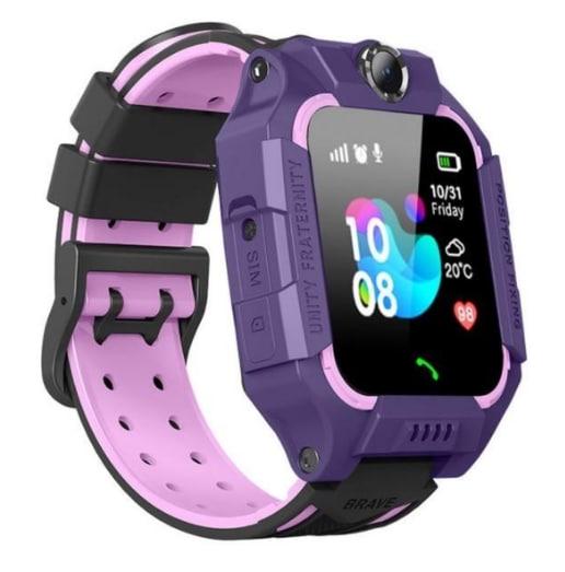 Смарт годинник XО для дитини з функцією дзвінка трекером GPS SIM-картою Фіолетовий