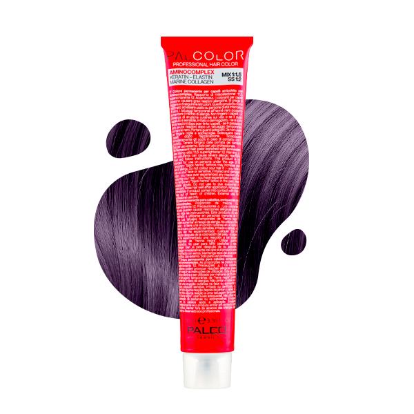 Крем-краска для волос PALCO №4.2 Средне-коричневый фиолетовый с кератином 100 мл (29570982)
