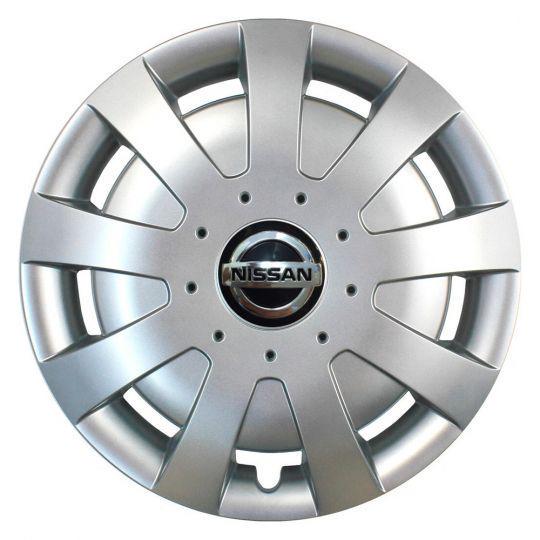 Автомобильные колпаки SKS 309 R15 с логотипом Nissan 4 шт. Серебристый