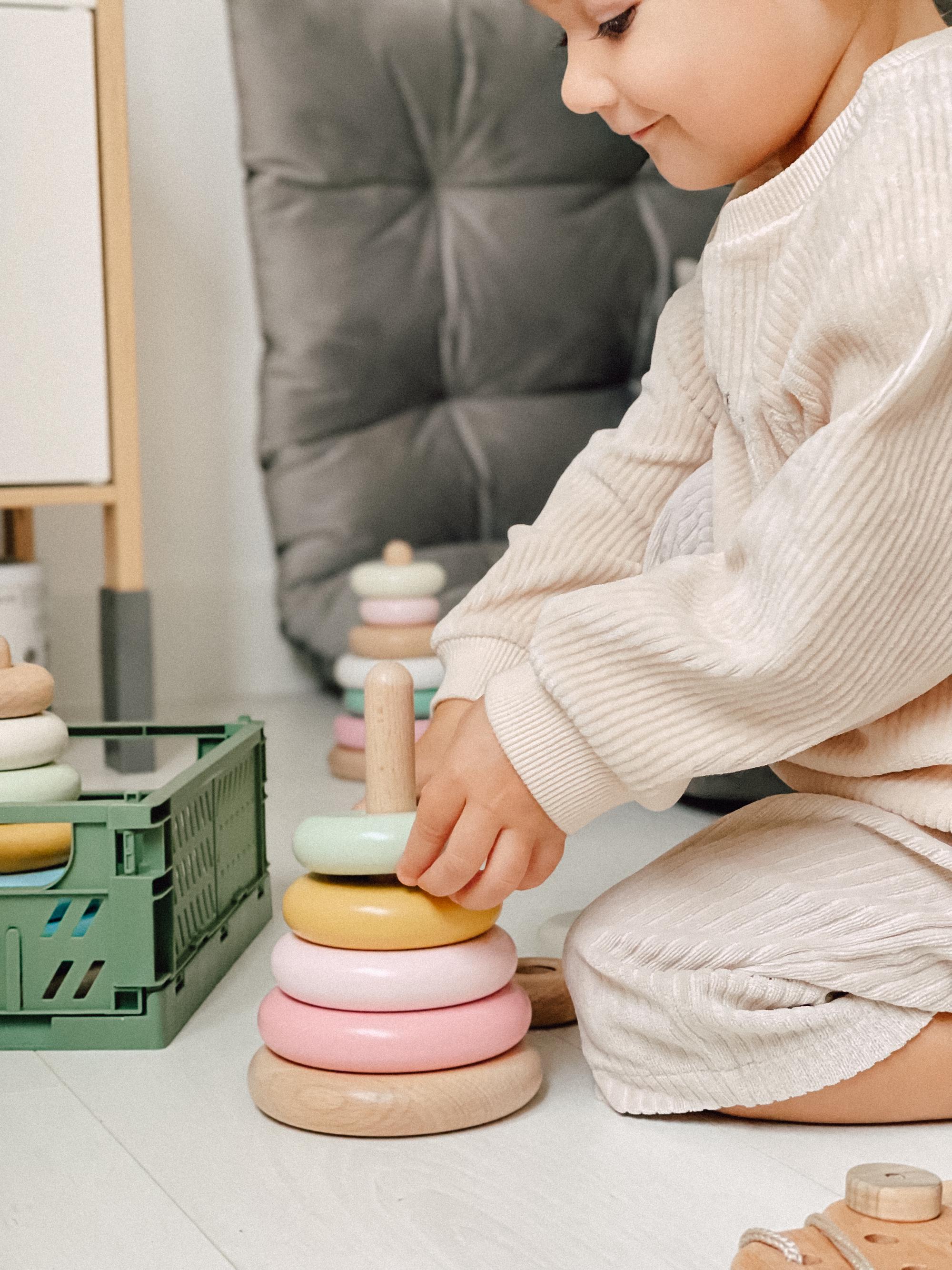 Дерев'яна піраміда Just Kids Fancy pink (10069) - фото 3 Дерев'яна піраміда Just Kids Fancy pink (10069) - фото 3