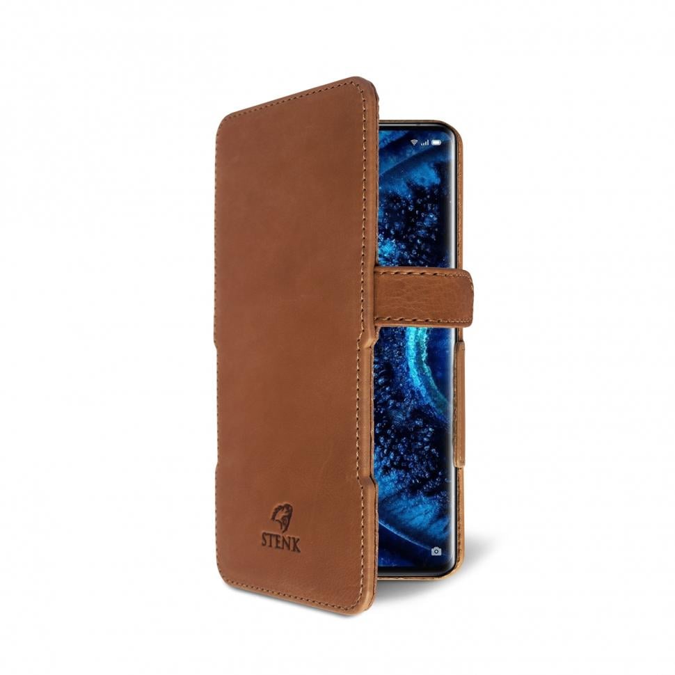 Чехол книжка Stenk Prime для OPPO Find X2 Pro Коричневый (67510)