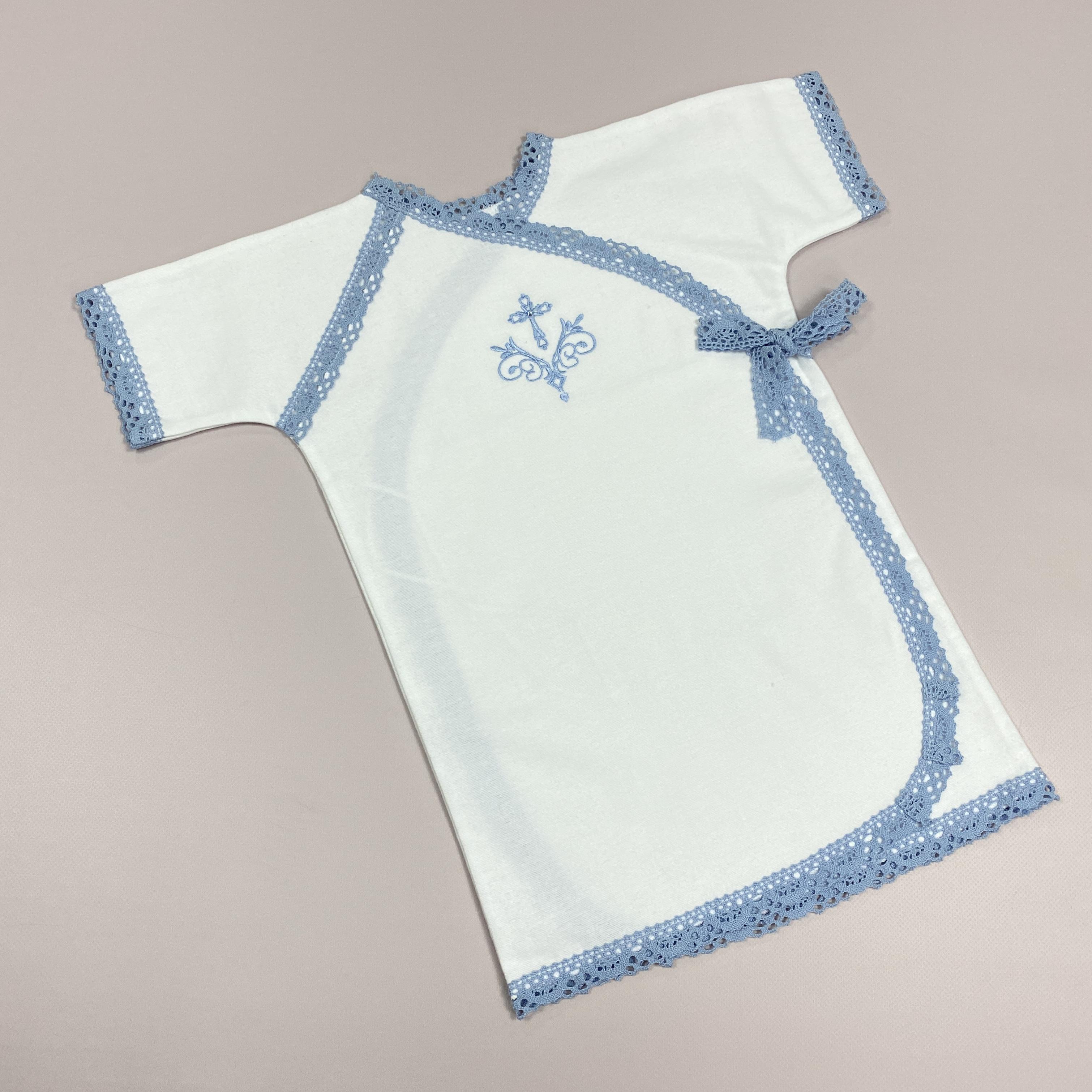 Рубашка для мальчика крестильная Таинство теплая р. 80 (34567)