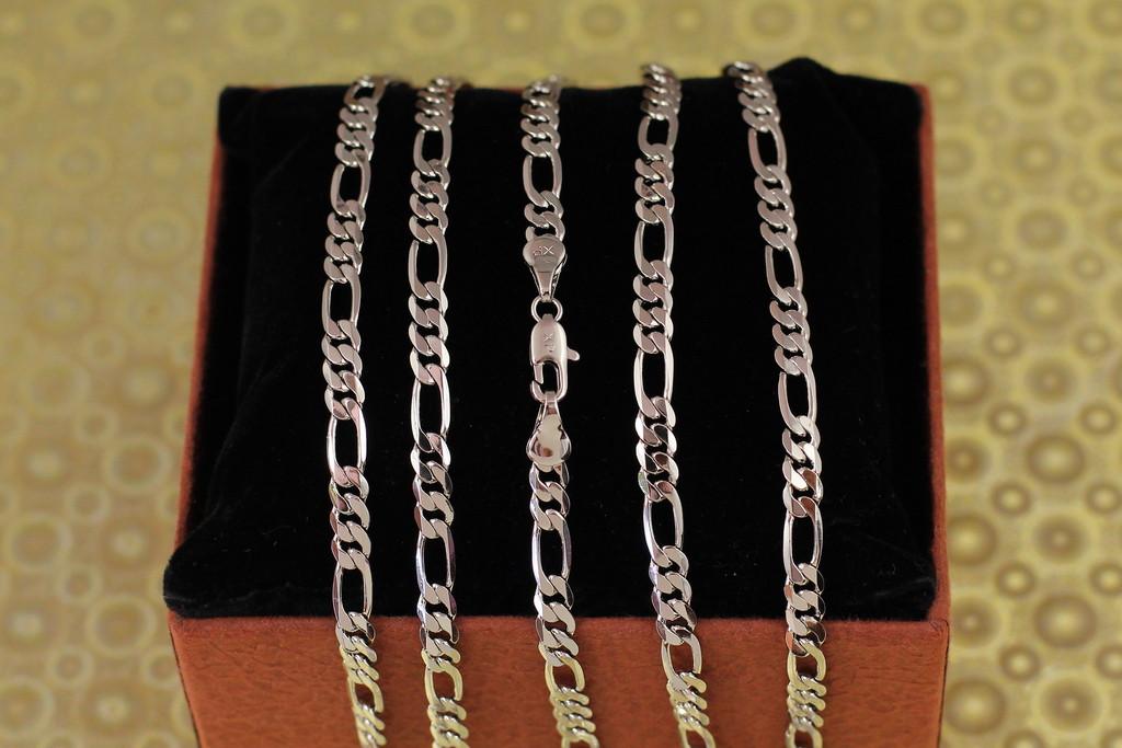 Цепь Xuping Jewelry Фигаро 60 см 4 мм Серебристый (2291035307)